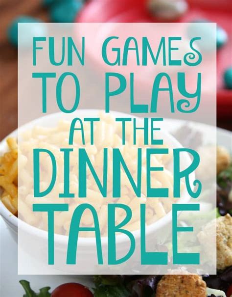 games for kids to play at dinner table